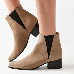 Urban Outfitters Taupe Suede Chelsea Boots
